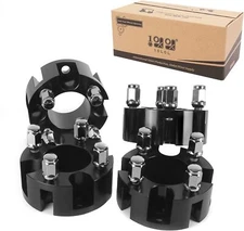 10L0L 2 inch Golf Cart Wheel Spacers for EZGO Club Car Yamaha 4 Pack, Black