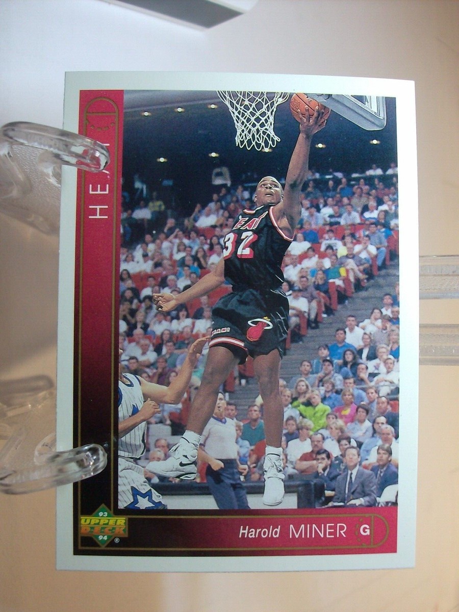 1993-94 Upper Deck Basketball #21 - Harold Miner - Miami Heat 93