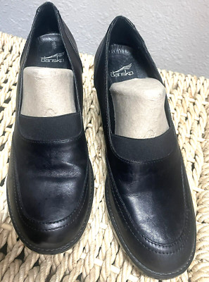 Dansko Noleen Black Leather Pumps Notting Hill Collection Womens EU 37