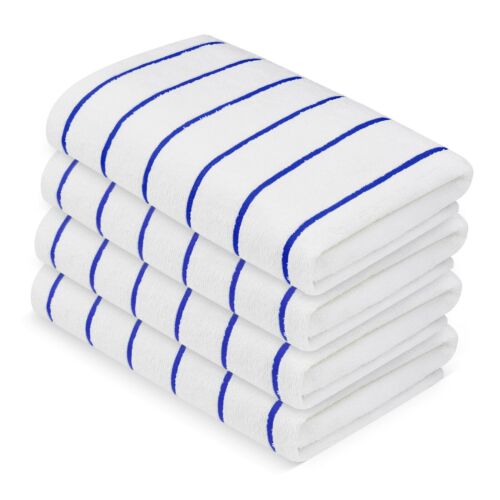 4 pieces Pack- 30x60 inches-XLarge Pool/Beach Striped Towels - Picture 9 of 14