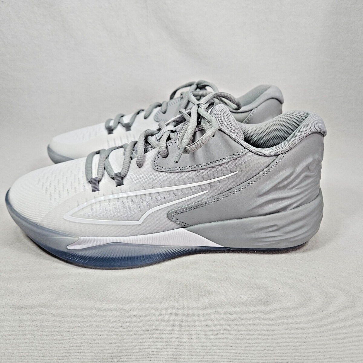 Puma Stewie 1 Team Basketball Womens SZ 11 Grey/White Athletic