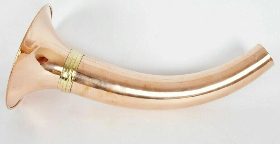 Folk Musical Instrument Professional Social Ceremonies 3 Bent Copper Narsinga - image 4 of 4