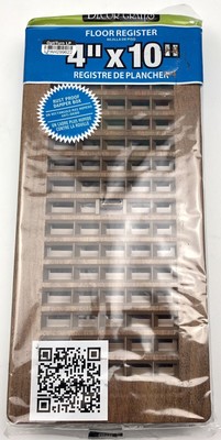 Decor Grates Pl410 Mtg 4 Inch By 10 Inch Plastic Floor Register