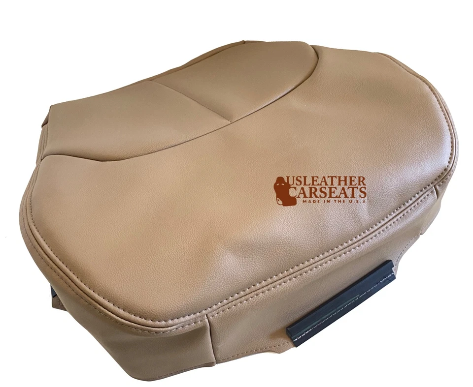 1999 Fits Chrysler Sebring Driver Side Bottom Synthetic Leather Seat Cover Tan - Image 4 of 4