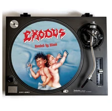 EXODUS Turntable Slipmat for Vinyl Records 12” DJ Slip Mat Thrash Metal vinyls