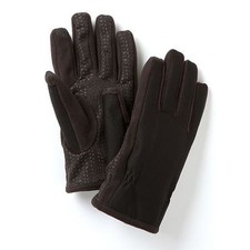 Isotoner Mens Black Active Smartouch Technology Gloves Touch Screen Compatible L