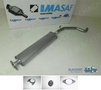 Imasaf Auspuff Mitteltopf für Alfa Mito 1.4 Biful +1.4 Tjet +1.4 Turbomultiair