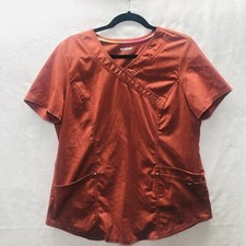 WOMENS SCRUBSTAR SCRUB TOP ORANGE SIZE Med
