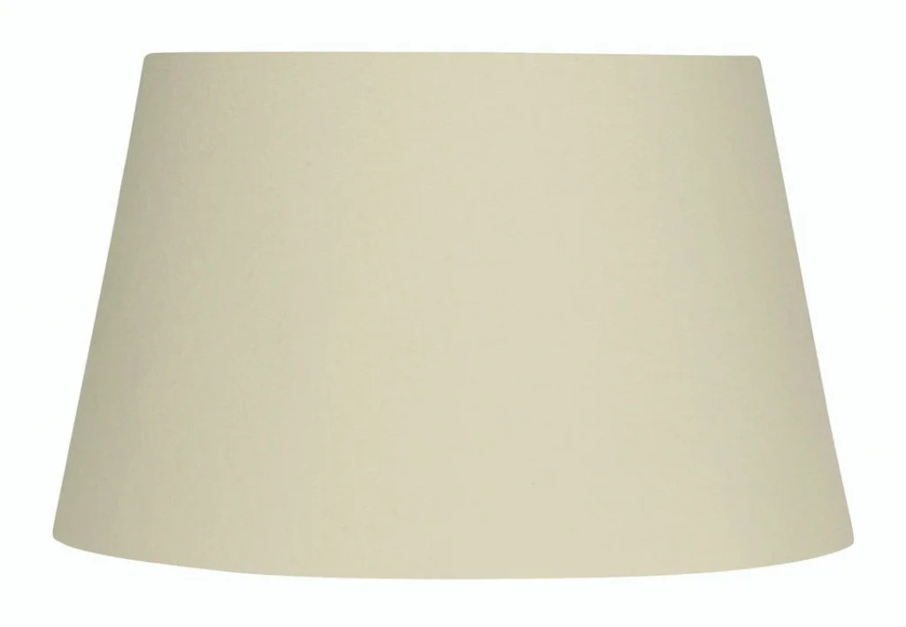 Lampshade Cream 16"" Cotton Tapered Drum 410mm Oaks Lighting S901/16