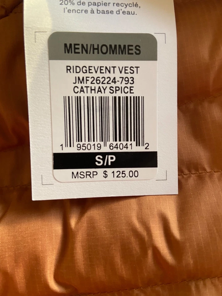 NWT Merrell Goose Down & Primaloft RIDGEVENT Thermal Vest Size S - Image 4 of 4