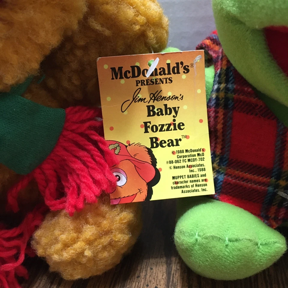 Vintage Baby Kermit, Fozzie, Ms Piggy McDonalds Jim Henson's 1988 Muppet Babies  - Image 4 of 4
