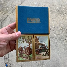 Vintage Redislip / Velvetouch Playing Cards SEALED Fishermen Lionel Barrymore