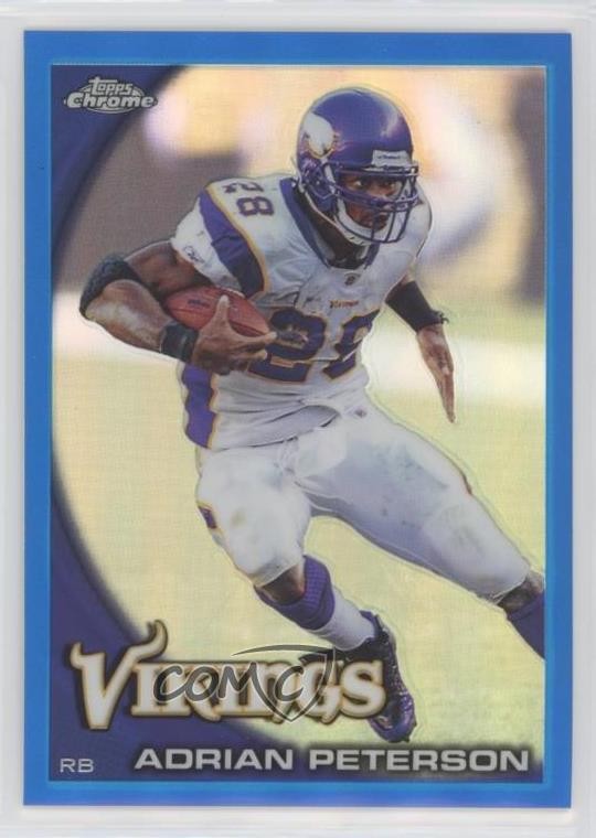 2010 Topps Chrome Blue Refractor 101/199 Adrian Peterson #C1 8u5