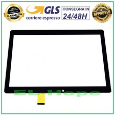 TOUCH SCREEN VETRO MAJESTIC TAB 711 4G 10.1 TABLET DIGITIZER ORIGINALE NERO
