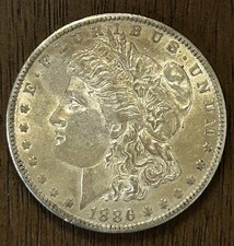 1886-O $1 Morgan Silver Dollar AU/BU ~ 26115