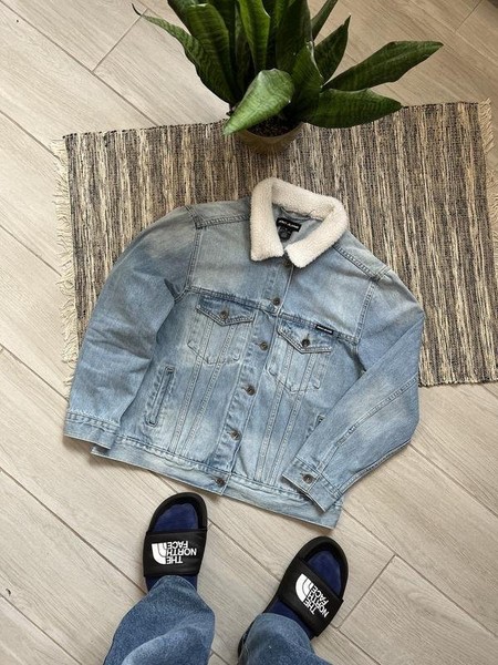 Men DKNY Jacket Navy Denim 38 / M / 46
