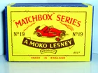 Replica B4 type box for Moko Lesney Matchbox 19a M.G. TD Sports Car