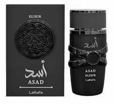 Asad Elixir Eau De Parfum Spray by Lattafa 100ml/3.4oz