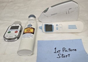 Lot of 4 Digital Thermometers Braun ThermoScan Exergen TAT-2000C TempTale Ultra