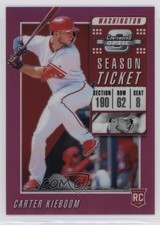 2019 Panini Chronicles Contenders Optic Pink Prizm 19/25 Carter Kieboom #22 02v3