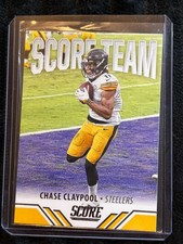 Chase Claypool 2021 Panini Score Football Card #10625 Pittsburgh Steelers Collec