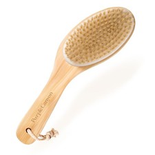 Purple Canyon Body Brush – Natural Boar Bristle Dry Brush for Exfoliating,