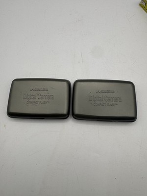2 Pc  Hakuba  HARD CASE memory cards storage for OLYMPUS smart media cards