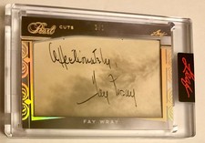 FAY WRAY 1/1 KING KONG 1933 ACTRESS AUTOGRAPH LEAF PEARL METAL POP CENTURY AUTO