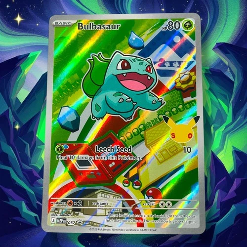 Pokemon TCG Bulbasaur 037 Promo Illustration First Partner 30th Anniversary NM