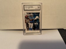 2012 PRESTIGE #66 CALVIN JOHNSON FOOTBALL CARD GRADED 10