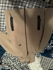 Nike Tech Fleece Windbreaker Hoodie Men's Large Tan