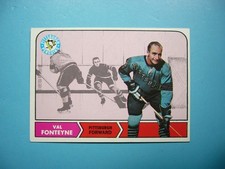 1968/69 TOPPS NHL HOCKEY CARD #109 VAL FONTEYNE EX/NM NM SHARP!! 68/69 TOPPS