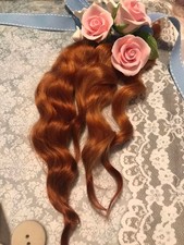 Mohair "Tobacco"- 10 g Curlly -6 to 8 " IN STOCK - FAST SHIP USA