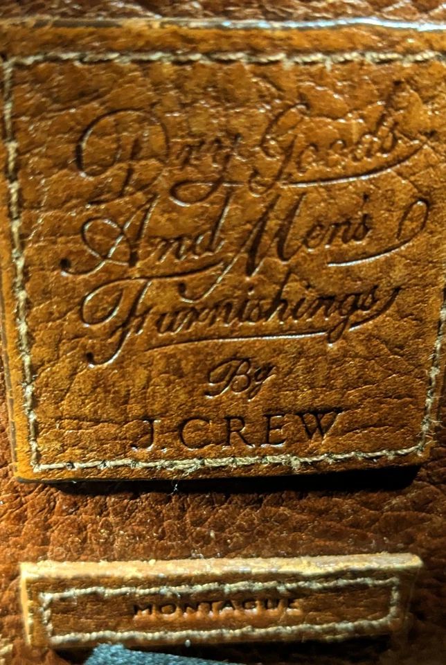 Vintage J Crew Montague Leather Messenger Bag/Brief Case - Image 2 of 4