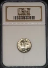1943-P*** Mercury Silver Dime 10c NGC MS 66