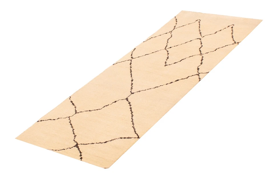 Vintage Hand-knotted Runner Rug 2'8" x 7'6" Traditional Oriental Wool Carpet - Image 4 of 4