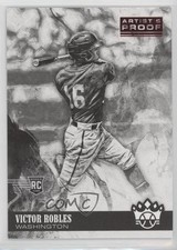 2018 Diamond Kings Black & White Variation Artist Proof Red Victor Robles 14l8