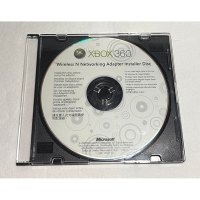 Microsoft Xbox 360 Wireless N Networking Adapter Installer Disc OEM