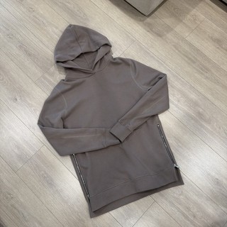 John Elliott Hooded Villain Hoodie Taupe Size Large L 3 Riri zippers Made in USA