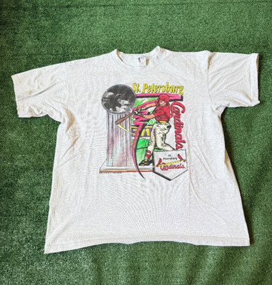 Vintage 1990s St Petersburg Cardinals T Shirt Florida Rare Graphic Tee S-3XL