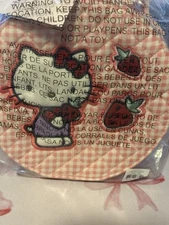 NWT Vera Bradley X Hello Kitty 2023 Round Cosmetic Case Gingham Recycled Cotton