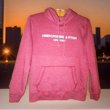 Abercrombie  Fitch NY Cranberry Hoodie- Soft A  F Fleece, Size M, Soft  Cozy