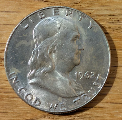 1962-D Franklin Half Dollar- Choice Gem Brilliant Uncirculated Luster #i3741