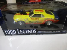 FORD LEGENDS HAND SIGNED BY DYNO DON  1970 FORD PRO STOCK MINOLTA MUSTANG