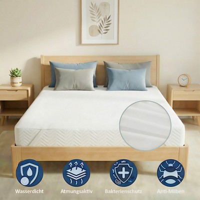 160 X 200 Waterproof Mattress Protector With 4 Corners Rubber