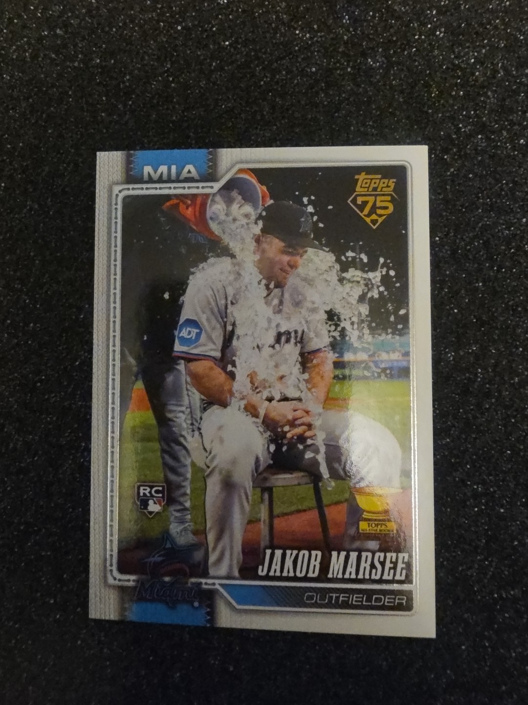 Jakob Marsee 2026 Topps Series One #37 RC Golden Mirror Card SSP