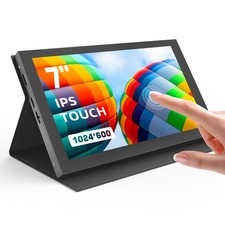 7 inch 1024x600 IPS Portable Monitor Touchscreen HDMI Screen for Banana Pi win7
