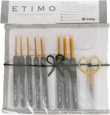 Tulip ETIMO Premium Gold Crochet Hook Set 8pcs TEG-001 New
