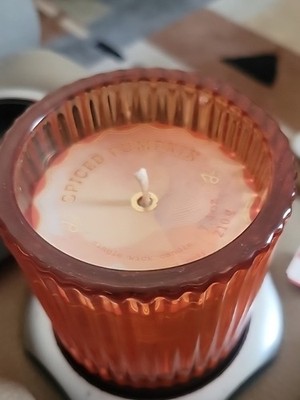 MAYIM Autumn Spiced Pumpkin Single-Wick Glass Candle Warm & Cozy 7.4 Oz. New