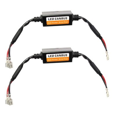 H1 H3 LED Headlight Canbus Error Free Anti Flicker Resistor Canceller Decoder d